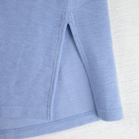 Eileen Fisher Organic Cotton Round Neck Top Size XXS Boxy Periwinkle Blue NRB - Picture 3 of 8